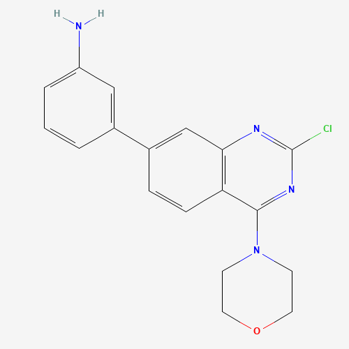 3-(2-chloro-4-morpholin-4-ylquinazolin-7-yl)aniline (CAS: 1557084-31-7) - Related Chemical Product