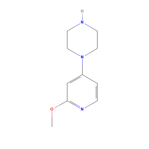1-(2-methoxypyridin-4-yl)piperazine (CAS: 1060816-41-2) - Chemical Structure and Molecular Formula 