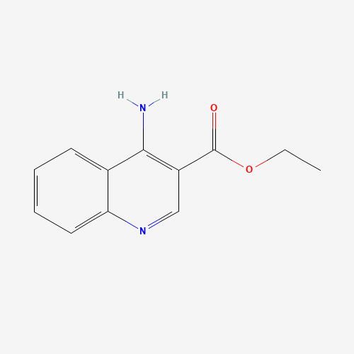 ethyl 4-aminoquinoline-3-carboxylate (CAS: 93074-72-7) - Chemical Structure and Molecular Formula 