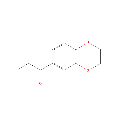 1-(2,3-dihydro-1,4-benzodioxin-6-yl)propan-1-one (CAS: 20632-12-6) - Chemical Structure and Molecular Formula 