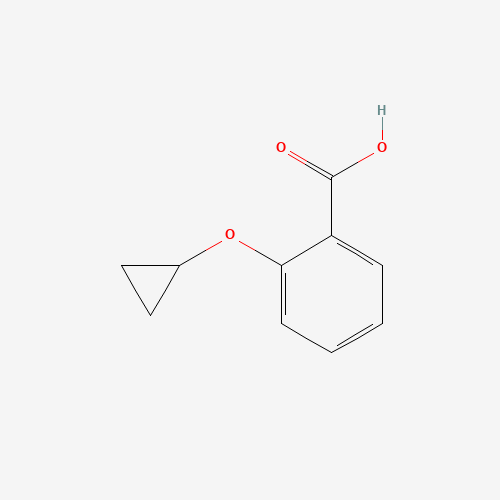 2-cyclopropyloxybenzoic acid (CAS: 1243374-60-8) - Chemical Structure and Molecular Formula 