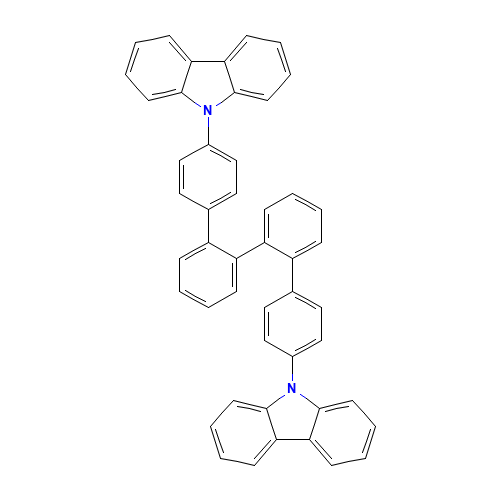 9-[4-[2-[2-(4-carbazol-9-ylphenyl)phenyl]phenyl]phenyl]carbazole (CAS: 858131-70-1) - Related Chemical Product