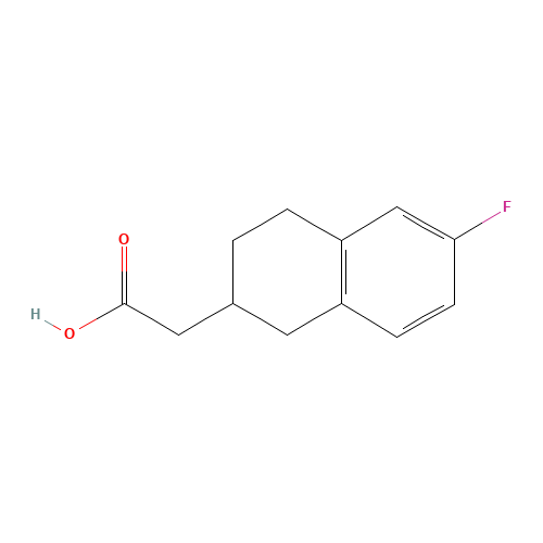 2-(6-fluoro-1,2,3,4-tetrahydronaphthalen-2-yl)acetic acid (CAS: 885269-53-4) - Related Chemical Product