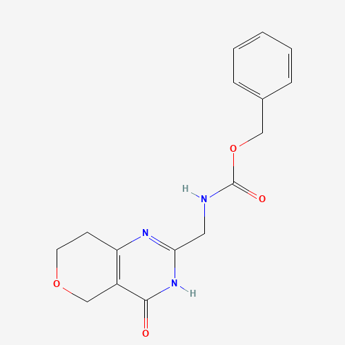benzyl N-[(4-oxo-1,5,7,8-tetrahydropyrano[4,3-d]pyrimidin-2-yl)methyl]carbamate (CAS: 1418131-84-6) - Related Chemical Product