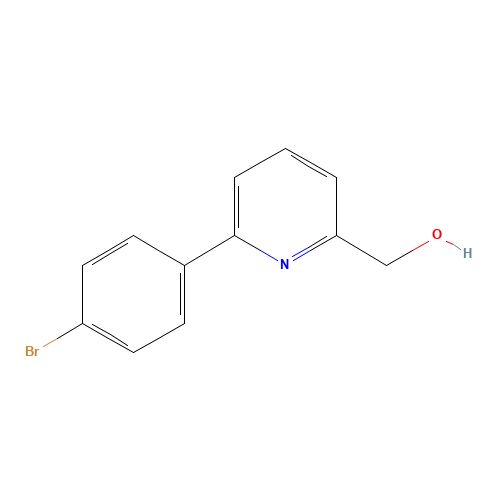 [6-(4-bromophenyl)pyridin-2-yl]methanol (CAS: 887980-66-7) - Chemical Structure and Molecular Formula 
