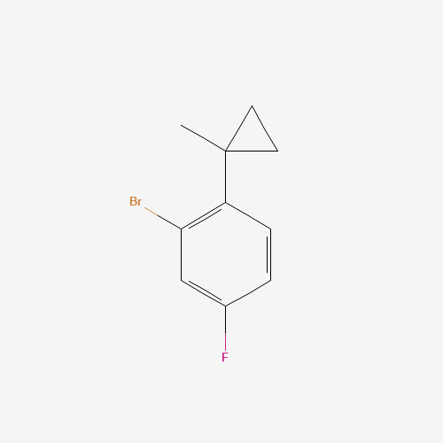 2-bromo-4-fluoro-1-(1-methylcyclopropyl)benzene (CAS: 1241898-33-8) - Chemical Structure and Molecular Formula 