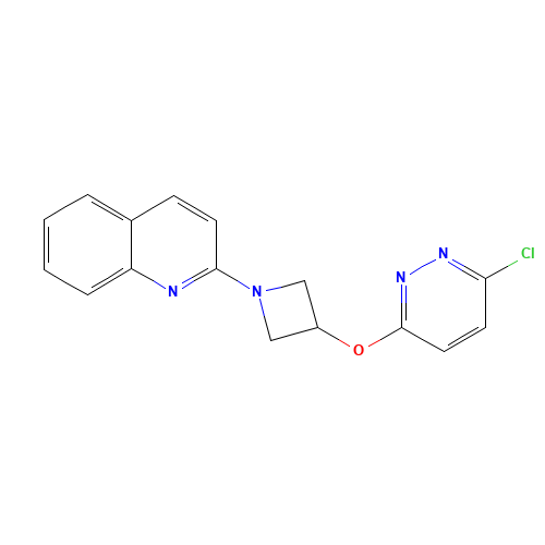 2-[3-(6-chloropyridazin-3-yl)oxyazetidin-1-yl]quinoline (CAS: 1350607-53-2) - Related Chemical Product