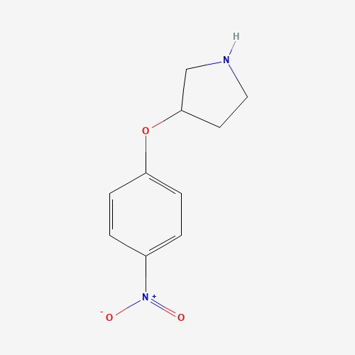3-(4-nitrophenoxy)pyrrolidine (CAS: 1187930-72-8) - Chemical Structure and Molecular Formula 