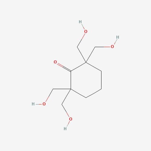 2,2,6,6-tetrakis(hydroxymethyl)cyclohexan-1-one (CAS: 3232-65-3) - Chemical Structure and Molecular Formula 