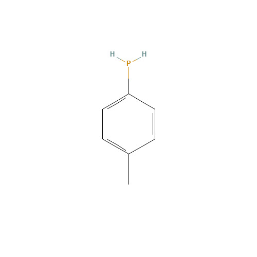 (4-methylphenyl)phosphane (CAS: 53772-54-6) - Chemical Structure and Molecular Formula 