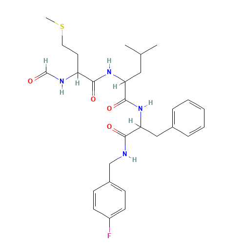 N-[1-[(4-fluorophenyl)methylamino]-1-oxo-3-phenylpropan-2-yl]-2-[(2-formamido-4-methylsulfanylbutanoyl)amino]-4-methylpentanamide (CAS: 108321-41-1) - Related Chemical Product