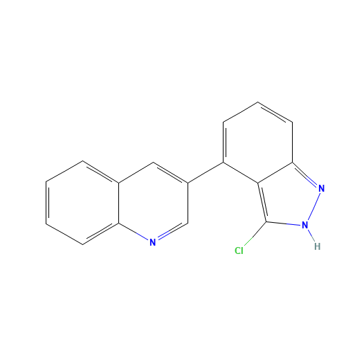 3-(3-chloro-2H-indazol-4-yl)quinoline (CAS: 1246307-66-3) - Chemical Structure and Molecular Formula 