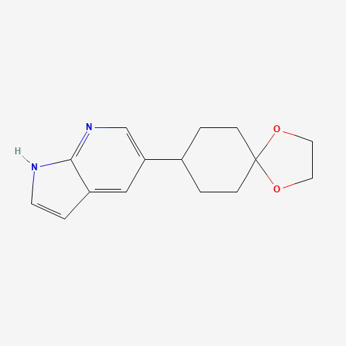 5-(1,4-dioxaspiro[4.5]decan-8-yl)-1H-pyrrolo[2,3-b]pyridine (CAS: 1046793-82-1) - Related Chemical Product