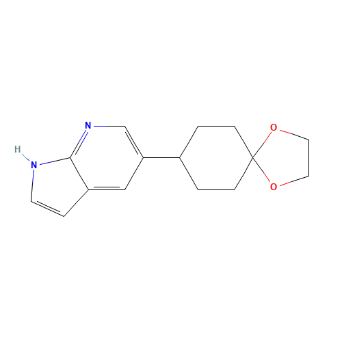 5-(1,4-dioxaspiro[4.5]decan-8-yl)-1H-pyrrolo[2,3-b]pyridine (CAS: 1046793-82-1) - Related Chemical Product
