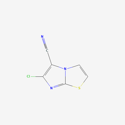 6-chloroimidazo[2,1-b][1,3]thiazole-5-carbonitrile (CAS: 23576-90-1) - Chemical Structure and Molecular Formula 