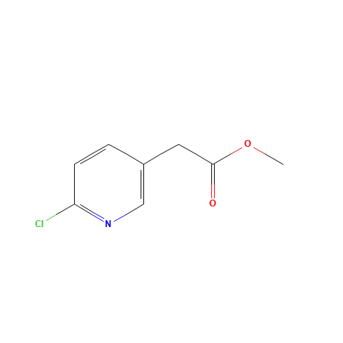 methyl 2-(6-chloropyridin-3-yl)acetate (CAS: 717106-69-9) - Chemical Structure and Molecular Formula 
