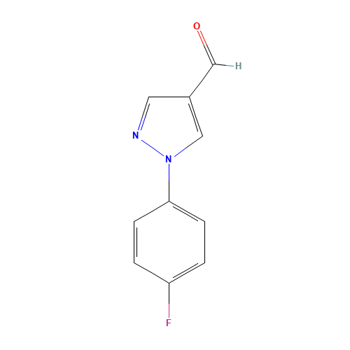 1-(4-fluorophenyl)pyrazole-4-carbaldehyde (CAS: 890652-03-6) - Chemical Structure and Molecular Formula 