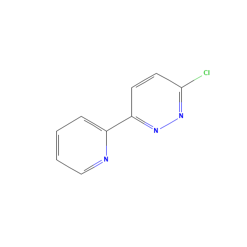 3-chloro-6-pyridin-2-ylpyridazine (CAS: 78784-70-0) - Chemical Structure and Molecular Formula 