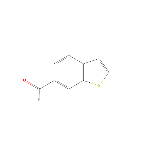 1-benzothiophene-6-carbaldehyde (CAS: 6386-80-7) - Chemical Structure and Molecular Formula 