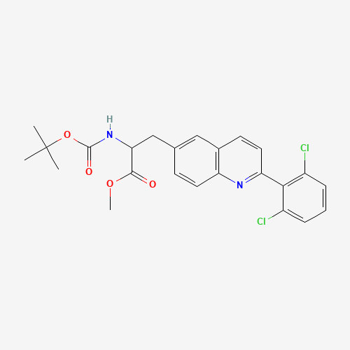 methyl 3-[2-(2,6-dichlorophenyl)quinolin-6-yl]-2-[(2-methylpropan-2-yl)oxycarbonylamino]propanoate (CAS: 623144-13-8) - Related Chemical Product