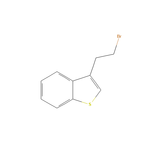 3-(2-bromoethyl)-1-benzothiophene (CAS: 19985-73-0) - Chemical Structure and Molecular Formula 