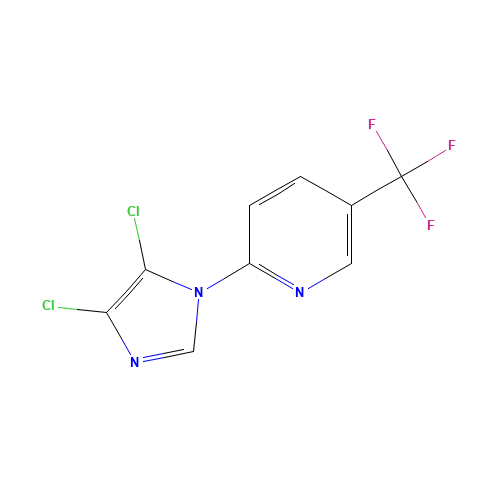 2-(4,5-dichloroimidazol-1-yl)-5-(trifluoromethyl)pyridine (CAS: 650592-08-8) - Related Chemical Product