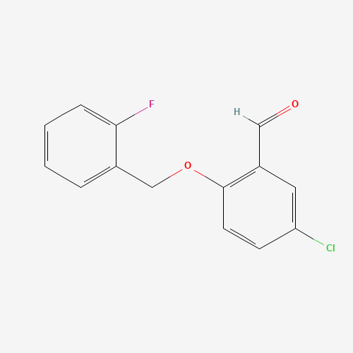 5-chloro-2-[(2-fluorophenyl)methoxy]benzaldehyde (CAS: 590360-21-7) - Related Chemical Product