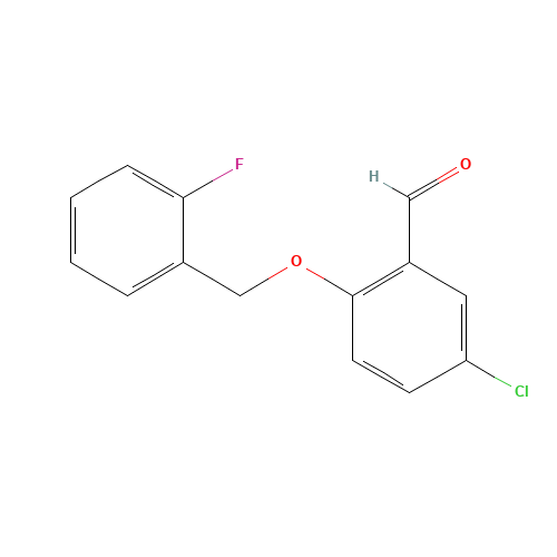 5-chloro-2-[(2-fluorophenyl)methoxy]benzaldehyde (CAS: 590360-21-7) - Related Chemical Product