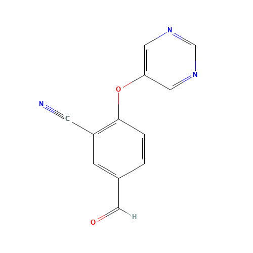 5-formyl-2-pyrimidin-5-yloxybenzonitrile (CAS: 1369255-99-1) - Related Chemical Product
