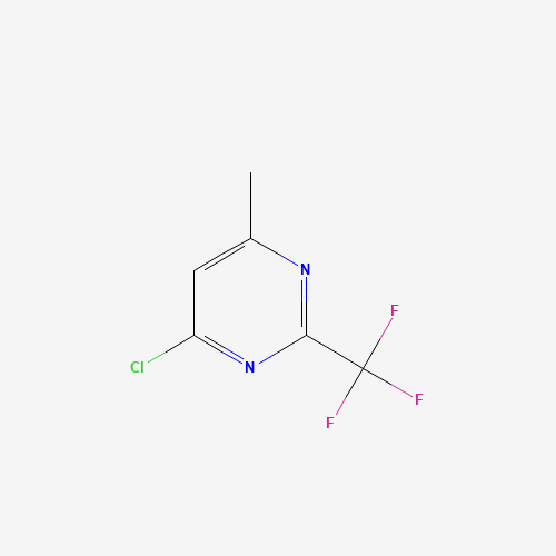 4-chloro-6-methyl-2-(trifluoromethyl)pyrimidine (CAS: 1582-25-8) - Chemical Structure and Molecular Formula 