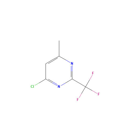4-chloro-6-methyl-2-(trifluoromethyl)pyrimidine (CAS: 1582-25-8) - Chemical Structure and Molecular Formula 