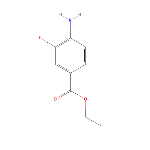 ethyl 4-amino-3-fluorobenzoate (CAS: 73792-12-8) - Chemical Structure and Molecular Formula 