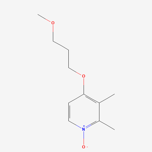 4-(3-methoxypropoxy)-2,3-dimethyl-1-oxidopyridin-1-ium (CAS: 117977-18-1) - Chemical Structure and Molecular Formula 