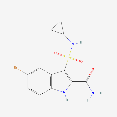 5-bromo-3-(cyclopropylsulfamoyl)-1H-indole-2-carboxamide (CAS: 660413-98-9) - Related Chemical Product