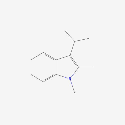 1,2-dimethyl-3-propan-2-ylindole (CAS: 93549-89-4) - Chemical Structure and Molecular Formula 