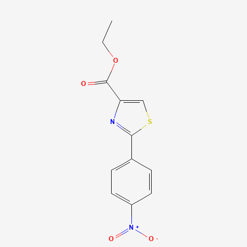 ethyl 2-(4-nitrophenyl)-1,3-thiazole-4-carboxylate (CAS: 78979-64-3) - Chemical Structure and Molecular Formula 