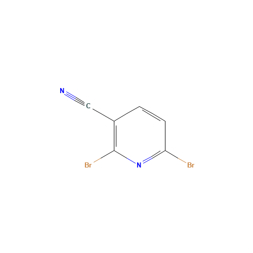2,6-dibromopyridine-3-carbonitrile (CAS: 53367-52-5) - Chemical Structure and Molecular Formula 