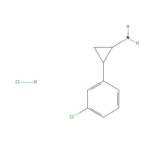 2-(3-chlorophenyl)cyclopropan-1-amine;hydrochloride (CAS: 90942-38-4) - Related Chemical Product