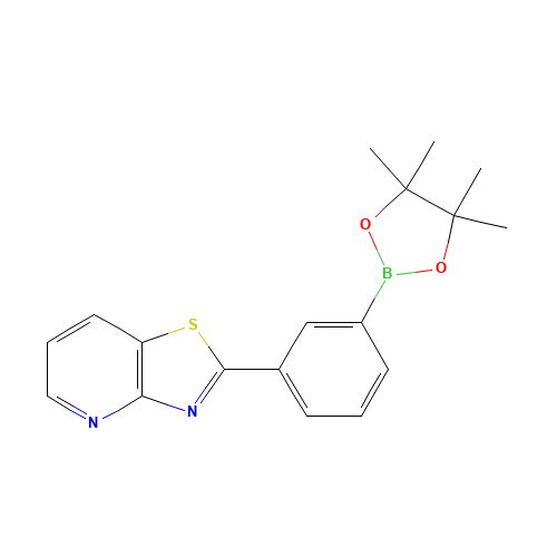 2-[3-(4,4,5,5-tetramethyl-1,3,2-dioxaborolan-2-yl)phenyl]-[1,3]thiazolo[4,5-b]pyridine (CAS: 1356924-20-3) - Related Chemical Product