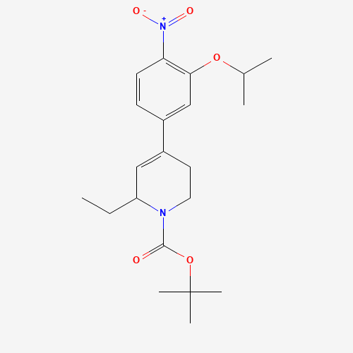 tert-butyl 6-ethyl-4-(4-nitro-3-propan-2-yloxyphenyl)-3,6-dihydro-2H-pyridine-1-carboxylate (CAS: 1462950-52-2) - Related Chemical Product