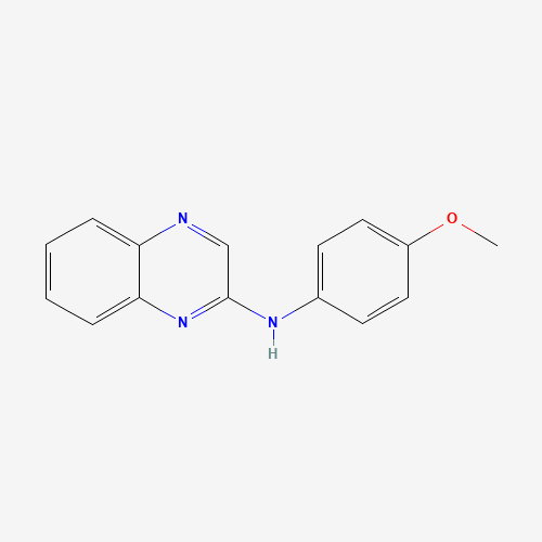 N-(4-methoxyphenyl)quinoxalin-2-amine (CAS: 156967-94-1) - Chemical Structure and Molecular Formula 