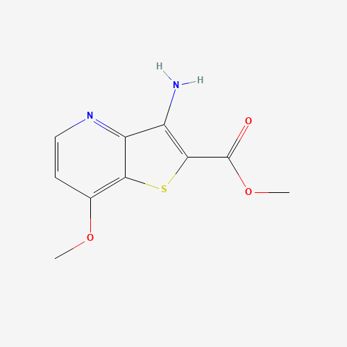 methyl 3-amino-7-methoxythieno[3,2-b]pyridine-2-carboxylate (CAS: 181283-68-1) - Chemical Structure and Molecular Formula 