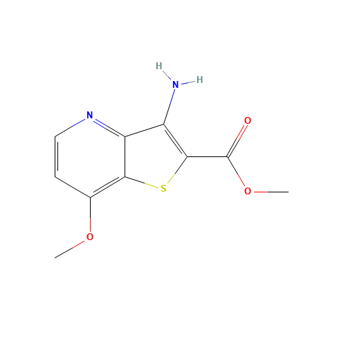 methyl 3-amino-7-methoxythieno[3,2-b]pyridine-2-carboxylate (CAS: 181283-68-1) - Chemical Structure and Molecular Formula 