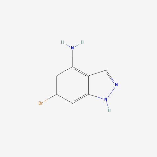 6-bromo-1H-indazol-4-amine (CAS: 885518-50-3) - Chemical Structure and Molecular Formula 