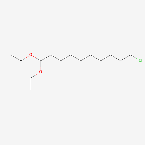 10-chloro-1,1-diethoxydecane (CAS: 1221273-58-0) - Chemical Structure and Molecular Formula 