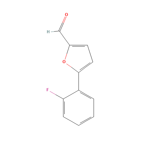 5-(2-fluorophenyl)furan-2-carbaldehyde (CAS: 380566-25-6) - Chemical Structure and Molecular Formula 