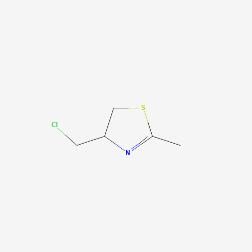 4-(chloromethyl)-2-methyl-4,5-dihydro-1,3-thiazole (CAS: 919100-26-8) - Chemical Structure and Molecular Formula 