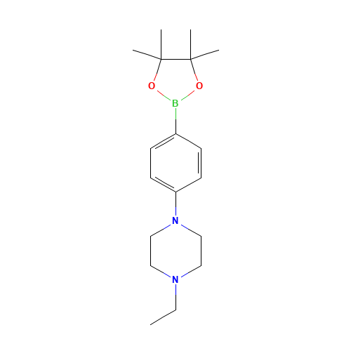 1-ethyl-4-[4-(4,4,5,5-tetramethyl-1,3,2-dioxaborolan-2-yl)phenyl]piperazine (CAS: 656257-45-3) - Related Chemical Product
