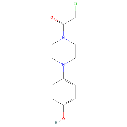 2-chloro-1-[4-(4-hydroxyphenyl)piperazin-1-yl]ethanone (CAS: 75049-21-7) - Related Chemical Product