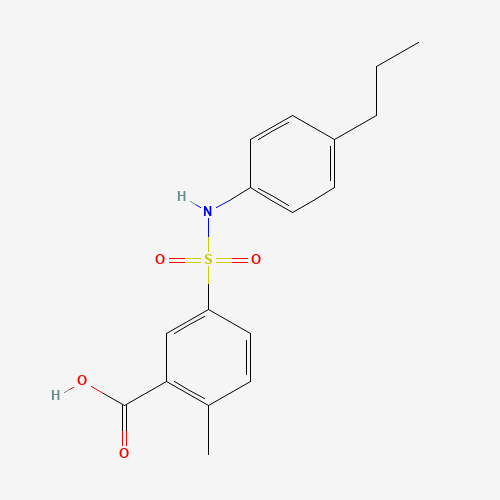 2-methyl-5-[(4-propylphenyl)sulfamoyl]benzoic acid (CAS: 1057739-84-0) - Related Chemical Product